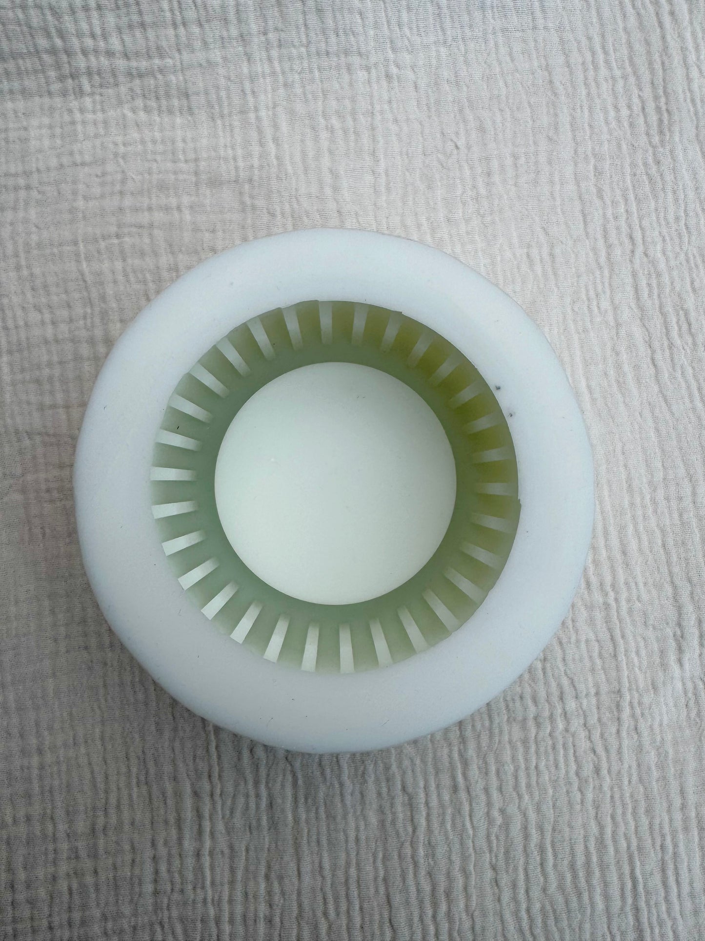 Silikonform Windlicht mit Streifen