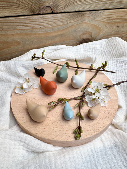3D Vögel 3cm hoch | 3er Set