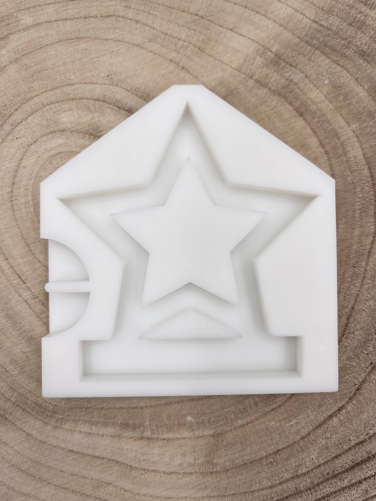 Silikonform Stern Einschieber für Teelichthalterform