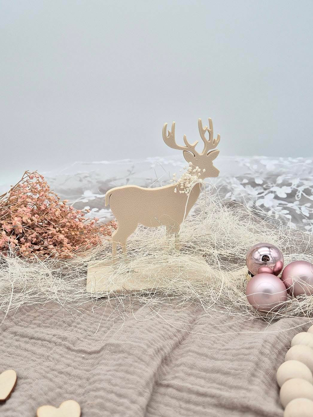 STL Druckdatei Hirsch Aufsteller