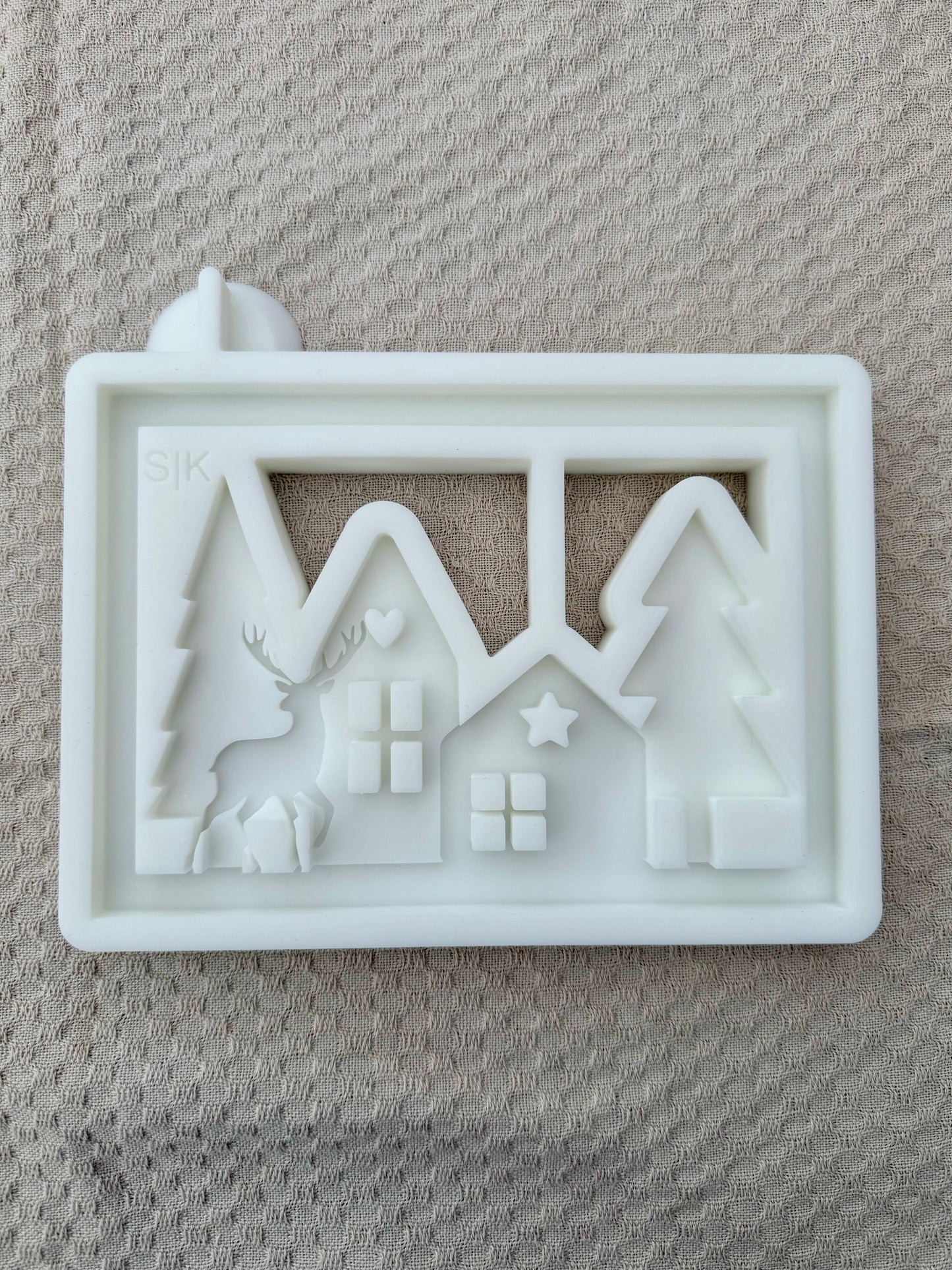 Silikonform Rahmen Winterlandschaft | Lichterrahmen