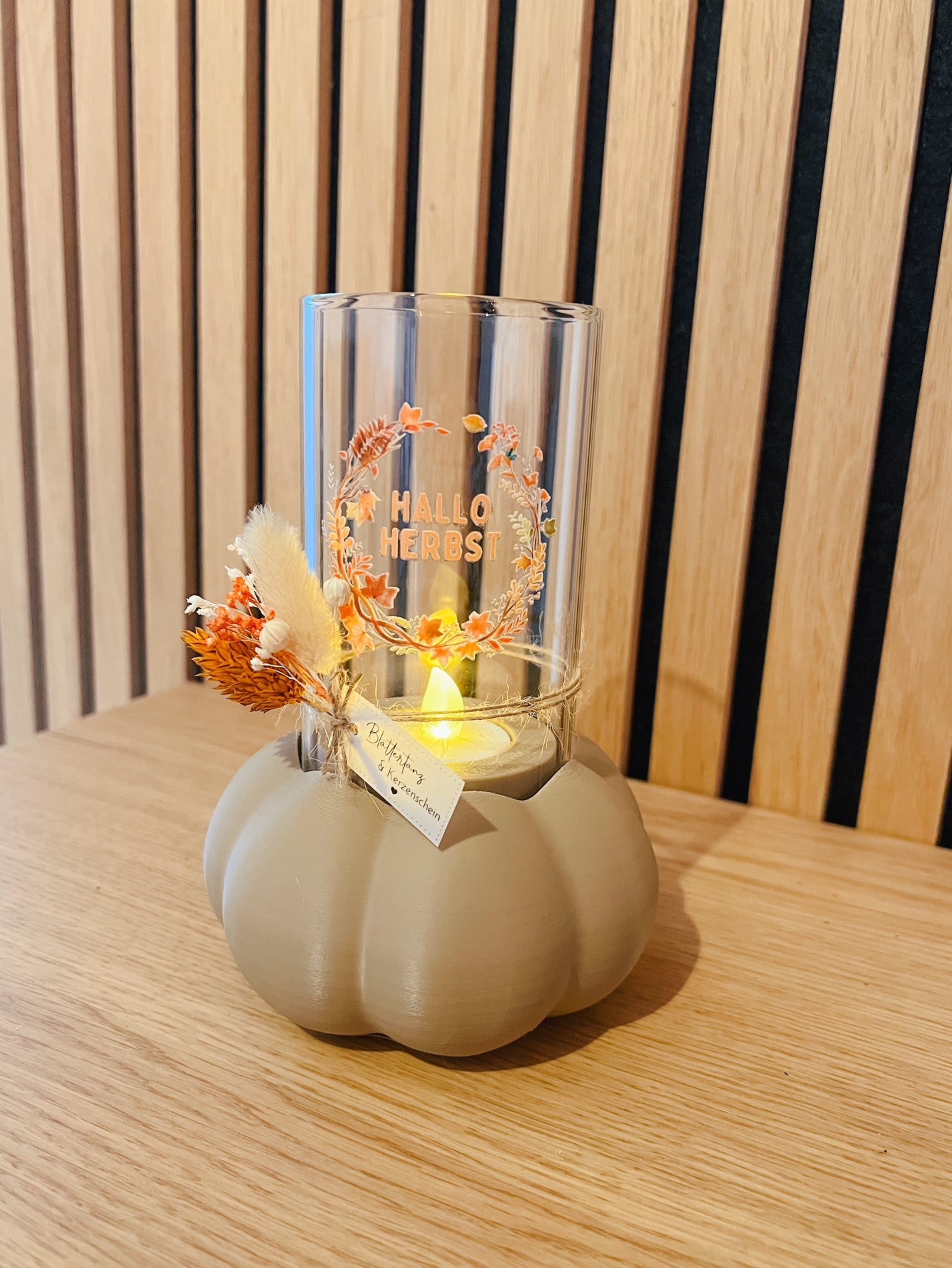 STL Druckdatei Windlicht Kürbis | 2 Größen