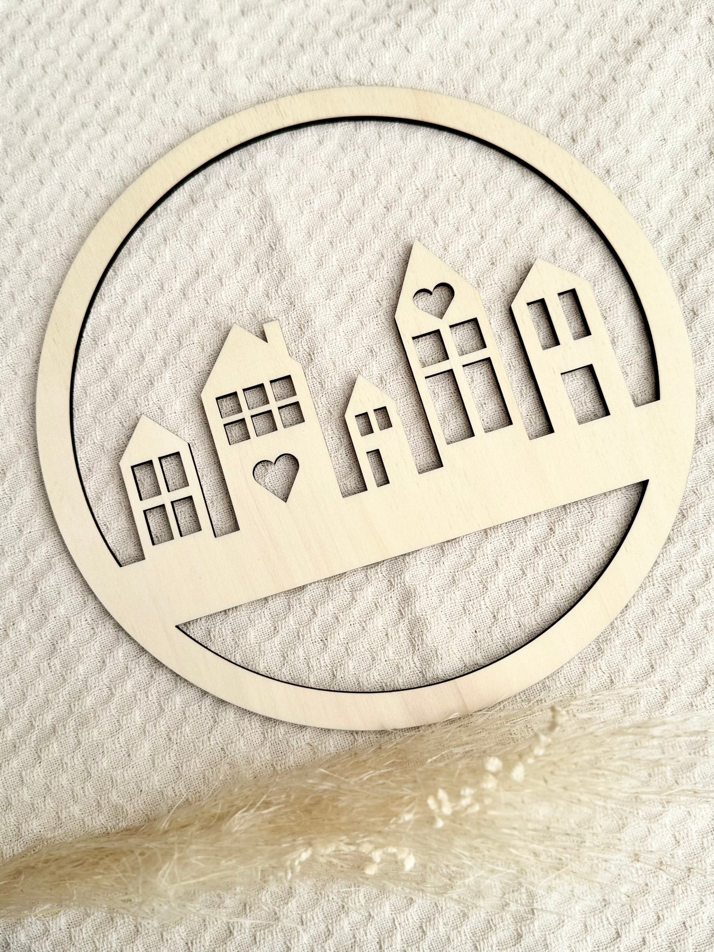 Häuserloop aus Holz