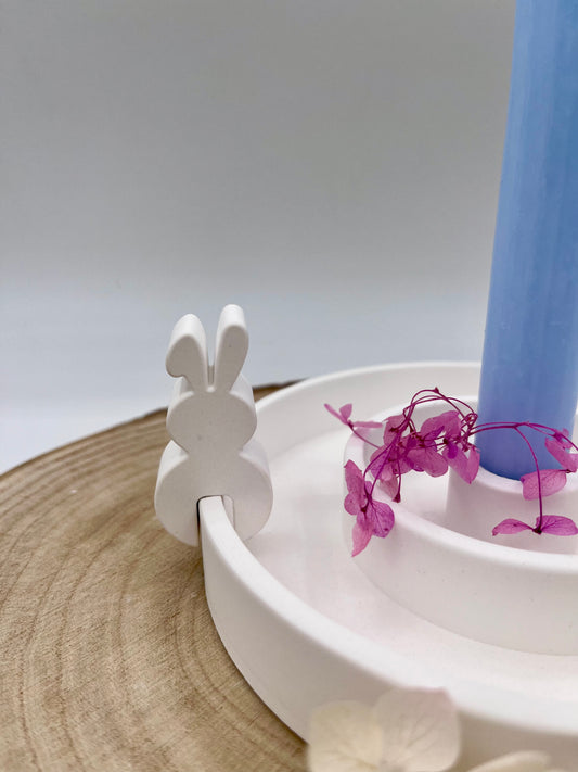 Silikonform Hase Kantenhocker