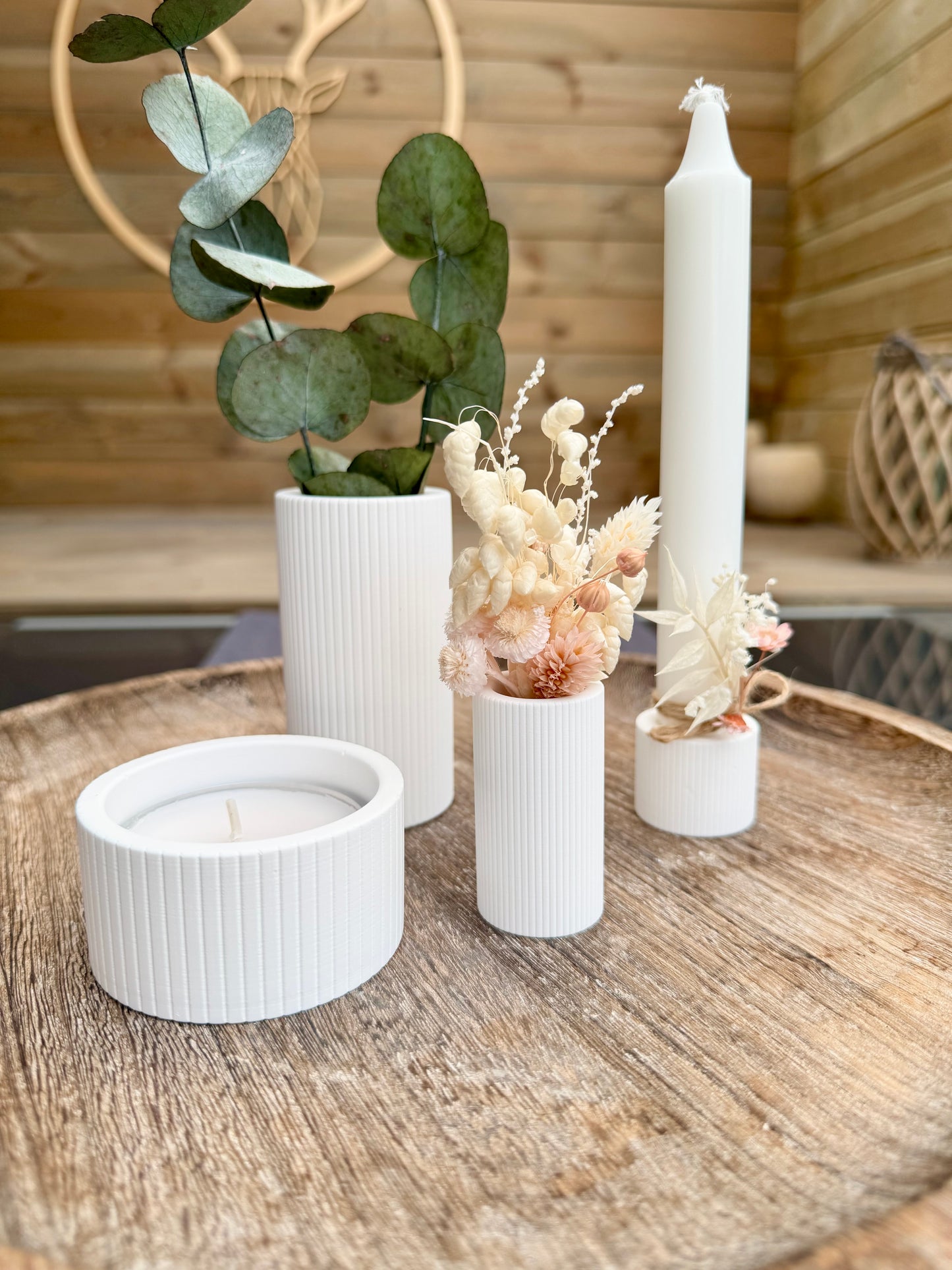Silikonform 2in1 Vase und Stabkerzenhalter