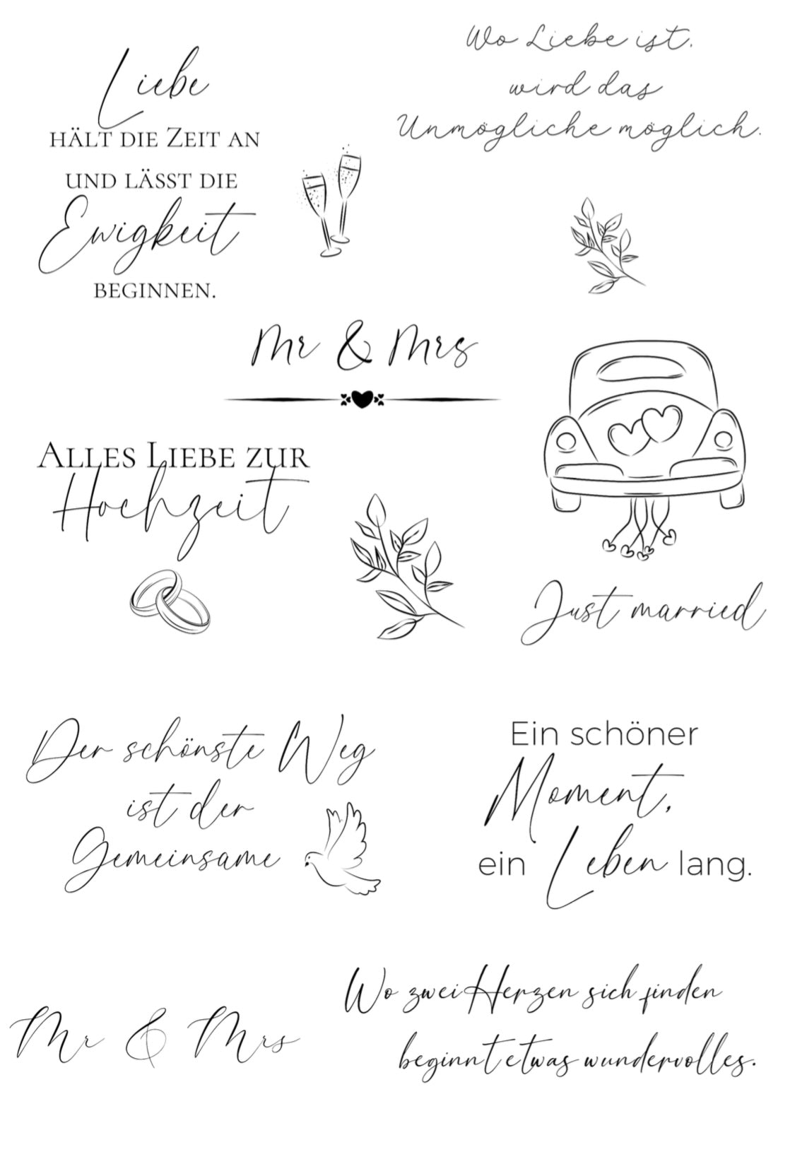 Laserdatei | Printdatei | Hochzeit