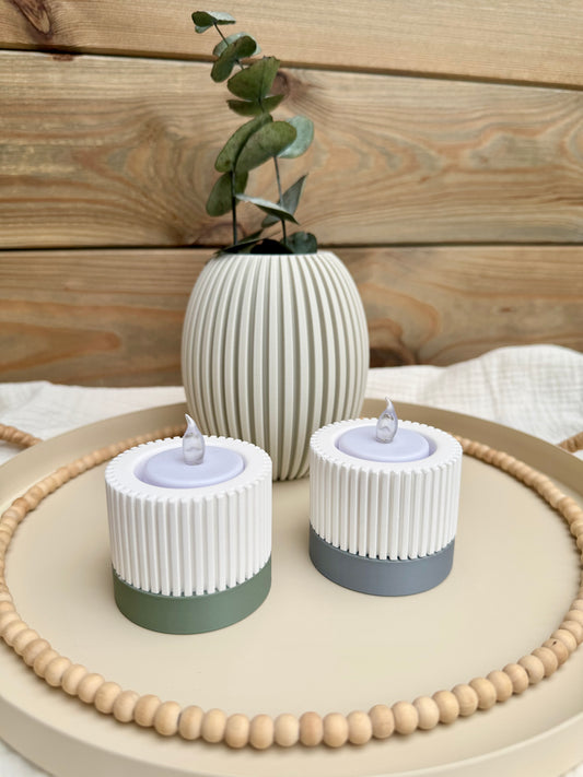 Silikonform Teelichthalter Lilly |Stecksystem