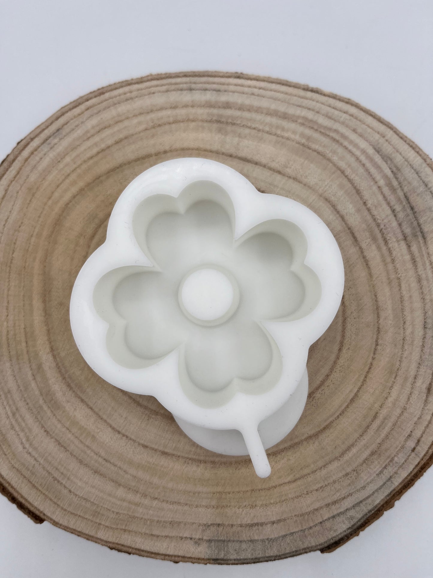 Silikonform Kleeblatt Kerzenhalter