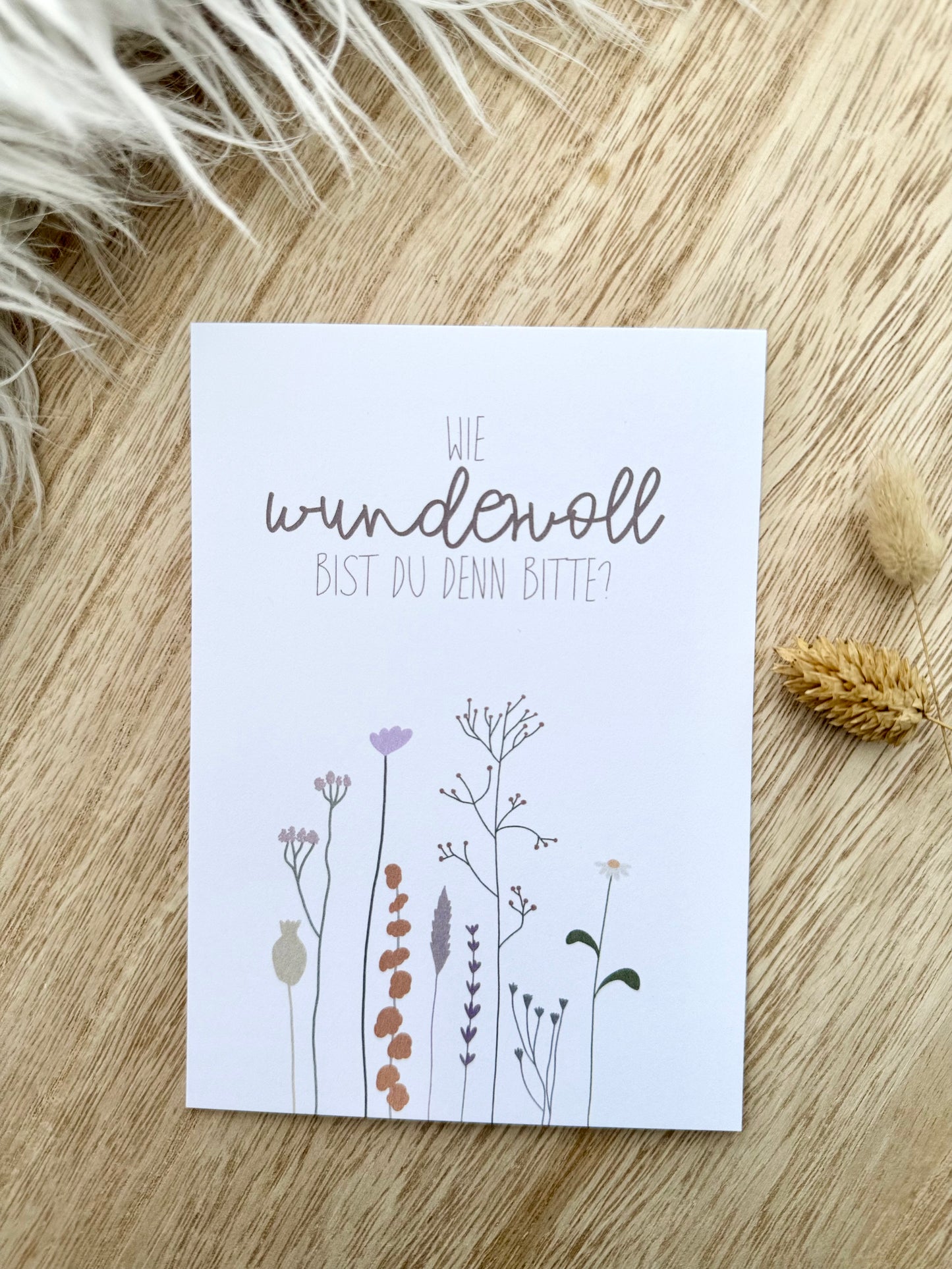 Postkarte Wundervoll