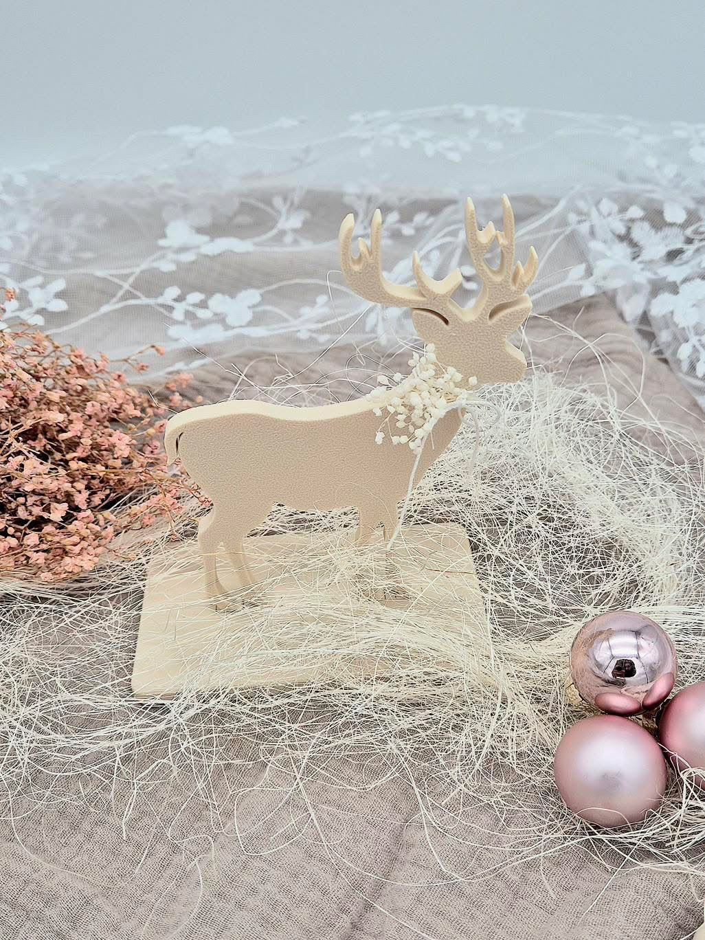 STL Druckdatei Hirsch Aufsteller