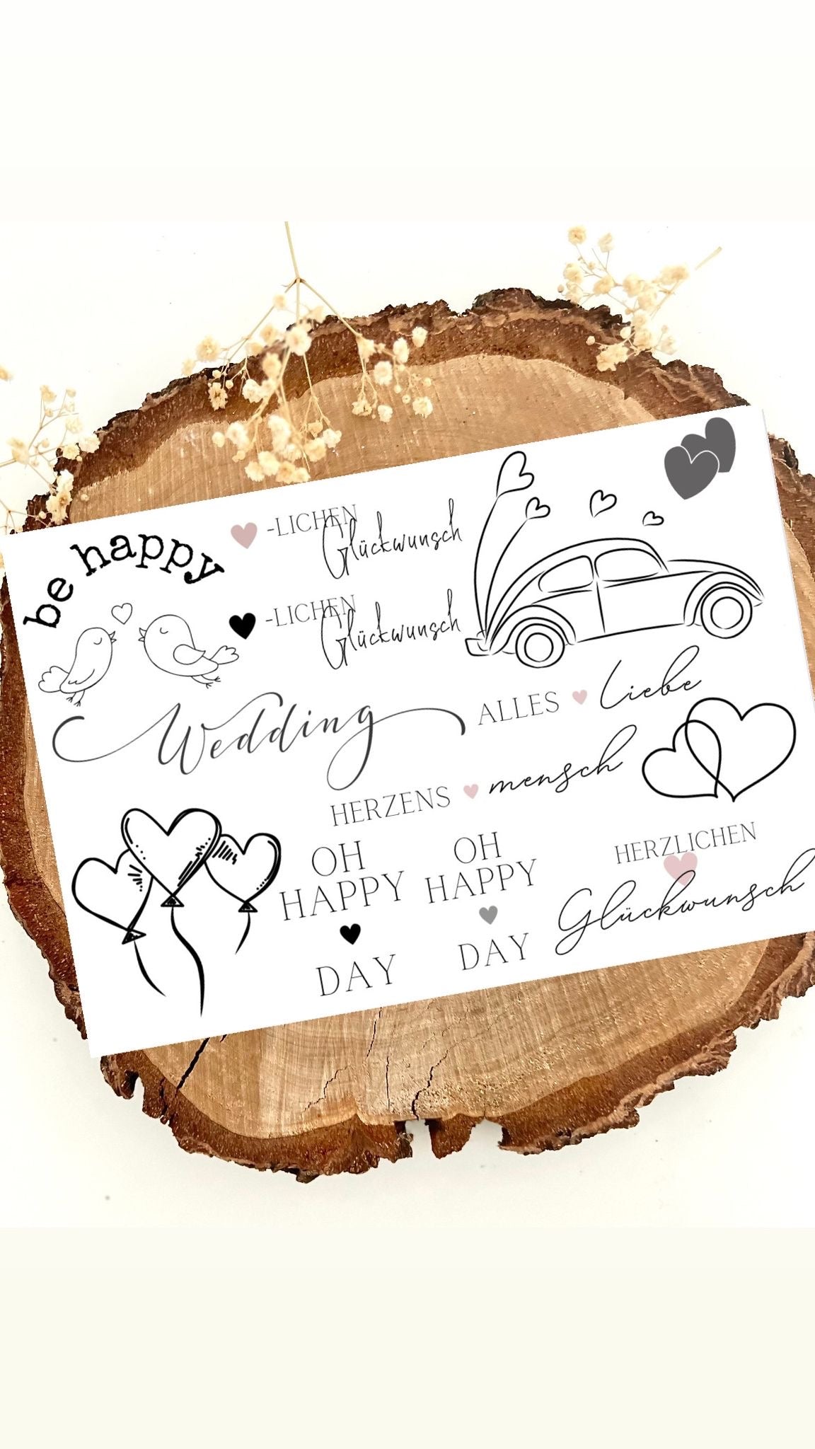 Rub on Motiv Hochzeit 2