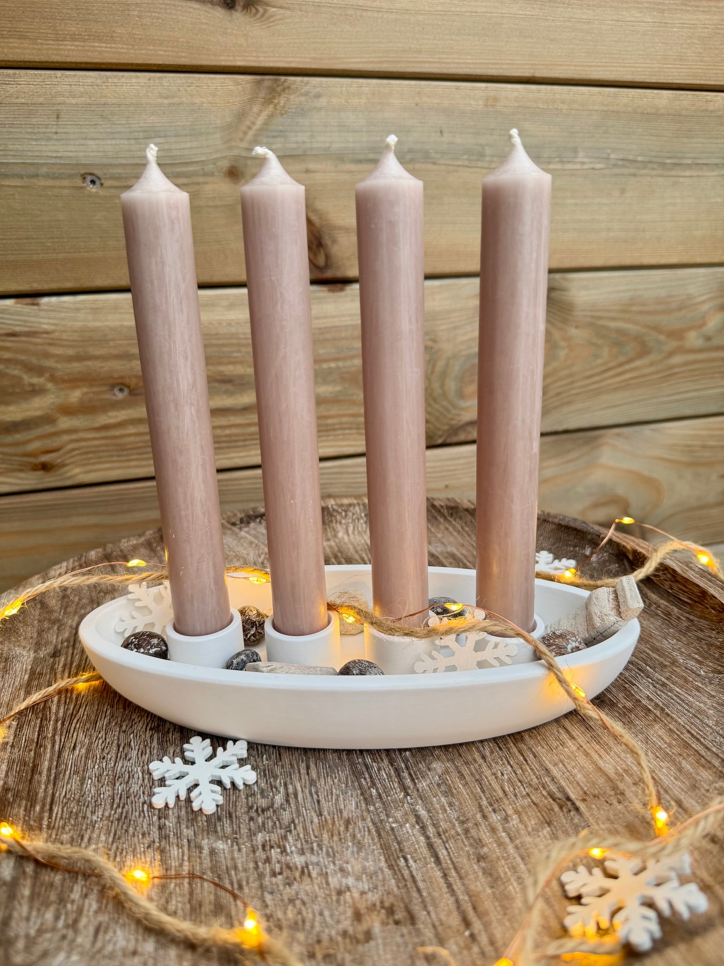 Silikonform Adventsschale oval