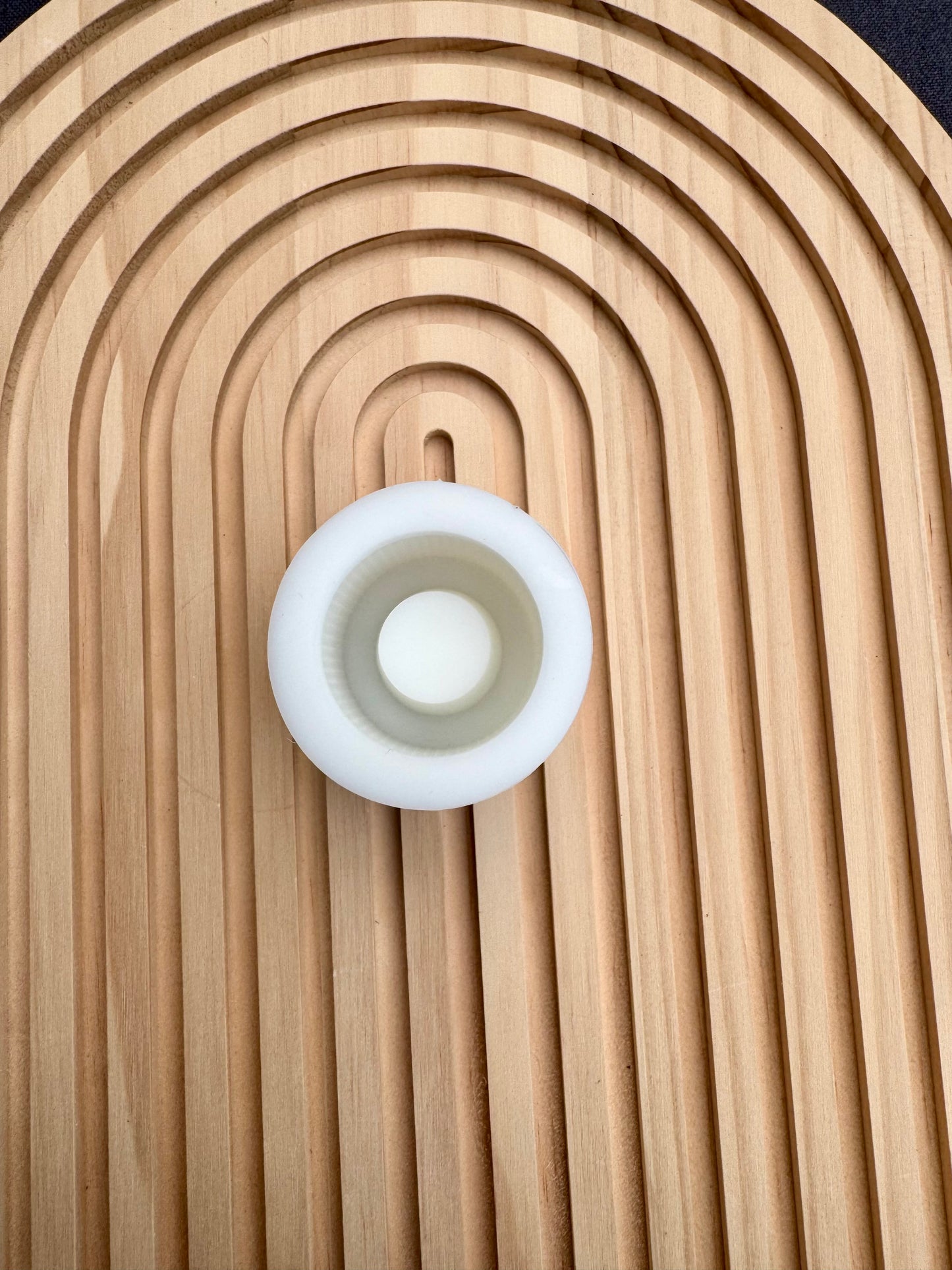 Silikonform Stabkerzenhalter mit Streifen