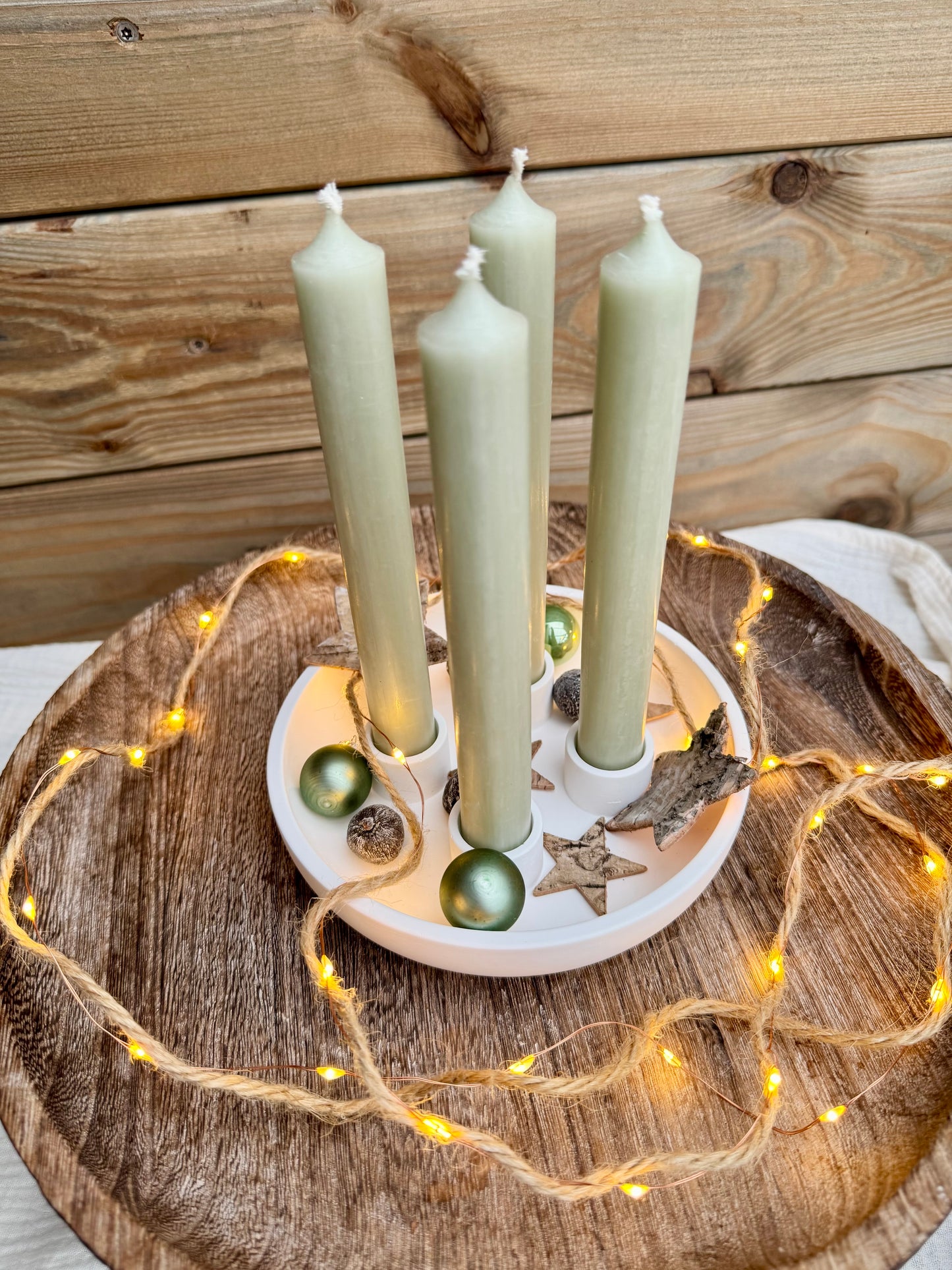 Silikonform Adventsschale rund