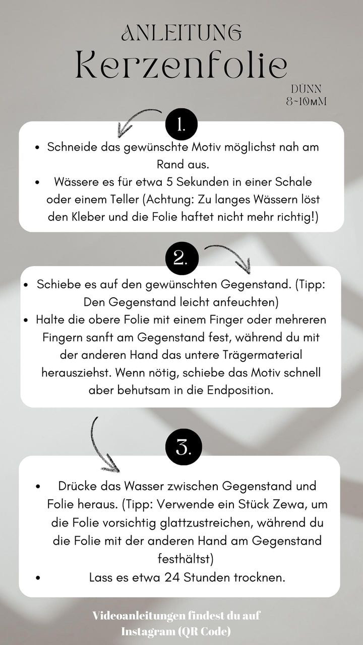 Metallic Wasserschiebefolie | Kleine Wünsche | Gold | Roségold | Silber