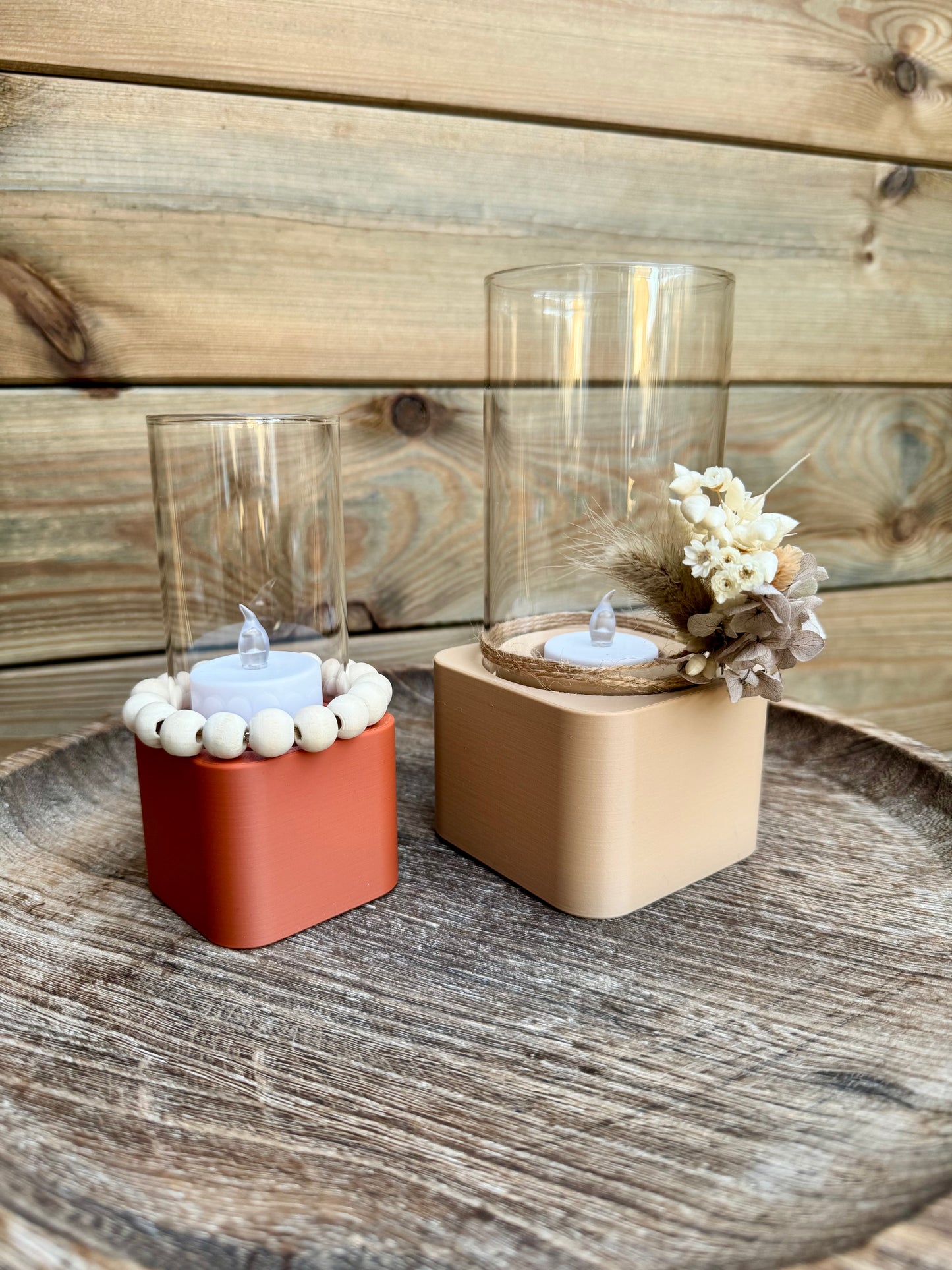 STL Windlicht Eckig | 2 Größen