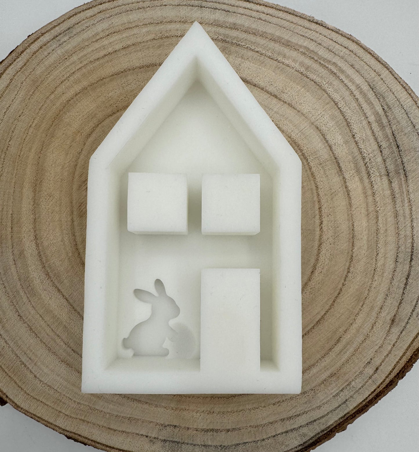 Silikonform Haus mit Hase