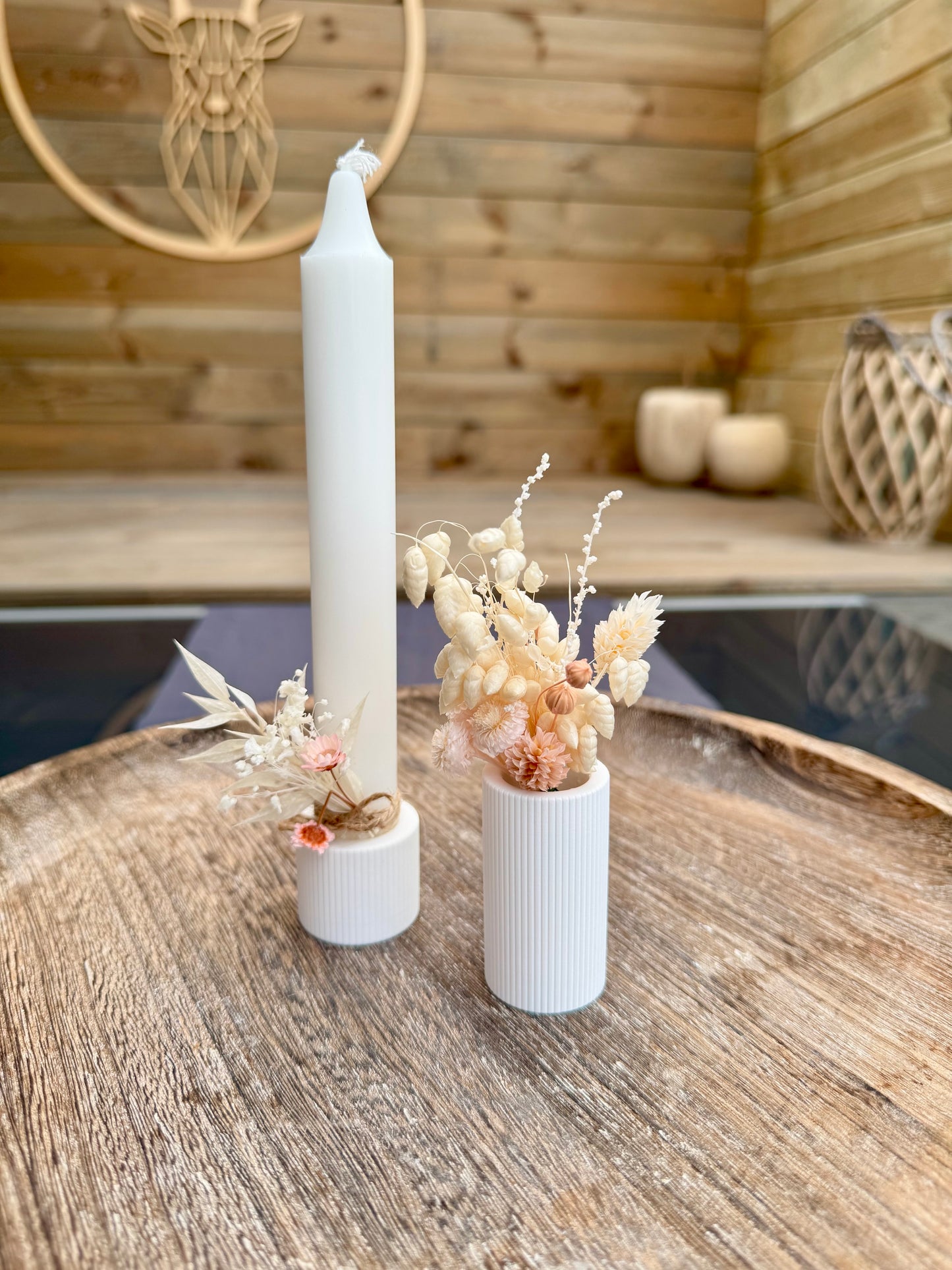Silikonform 2in1 Vase und Stabkerzenhalter