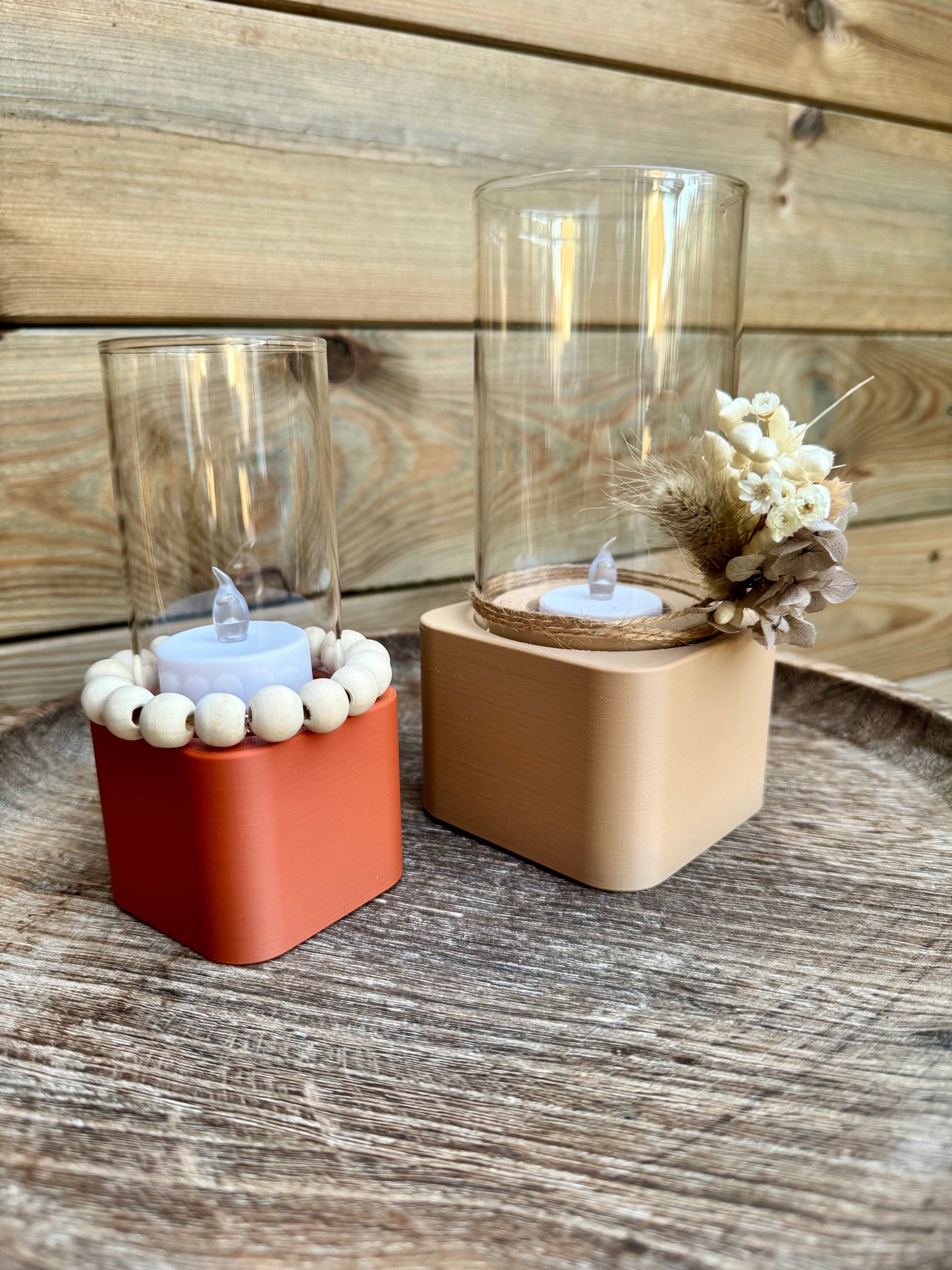 STL Windlicht Eckig | 2 Größen