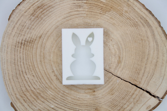 Silikonform Hase mit Herz