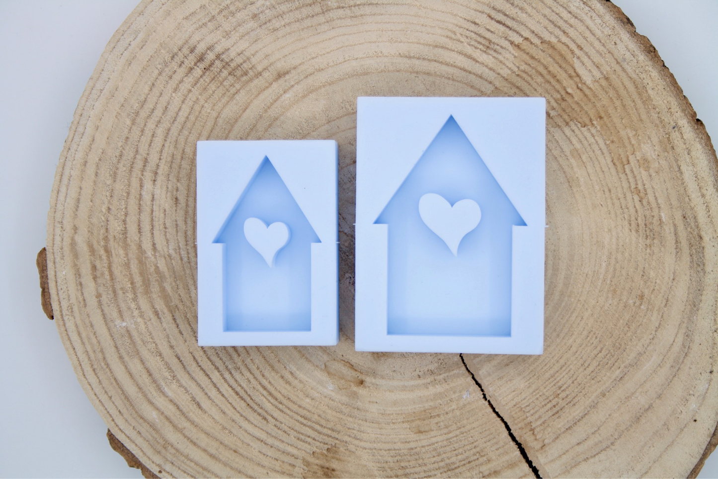 B-Ware Silikonform Haus Herz