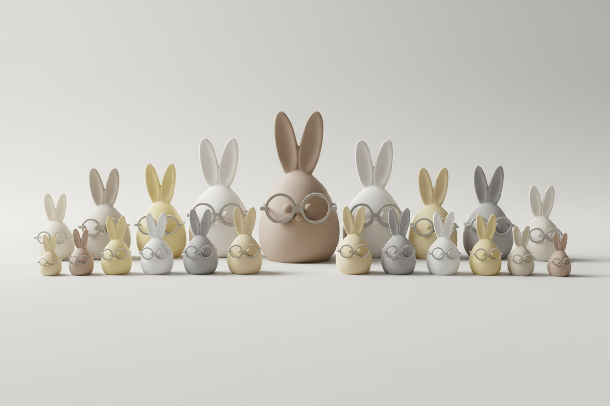 Hase "Heini" – dekoratives 3D-Druck Designobjekt