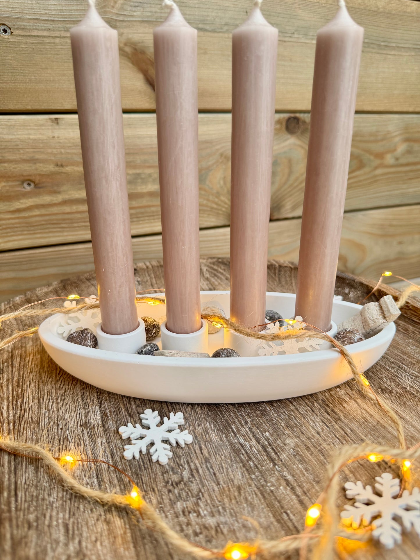Silikonform Adventsschale oval