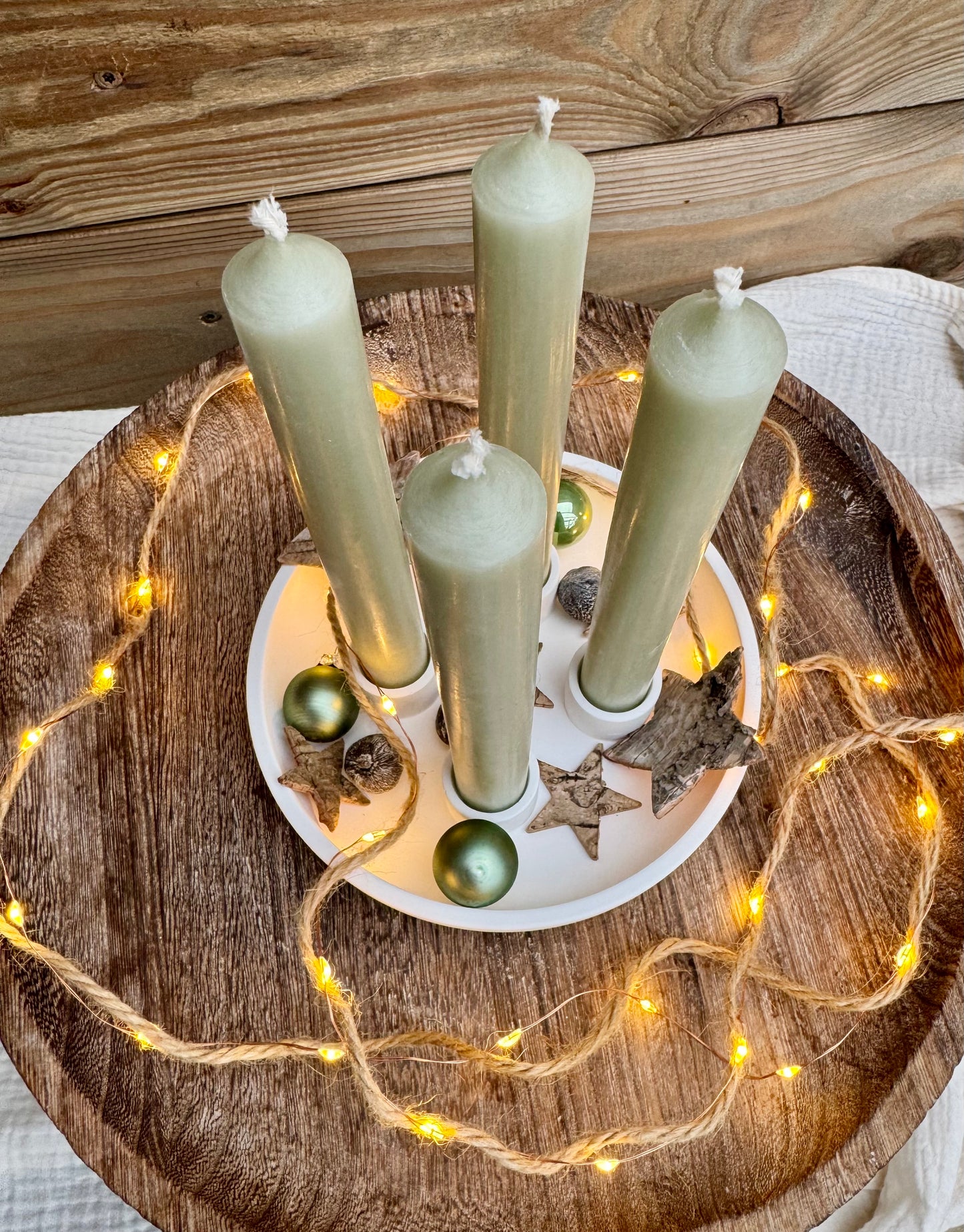 Silikonform Adventsschale rund
