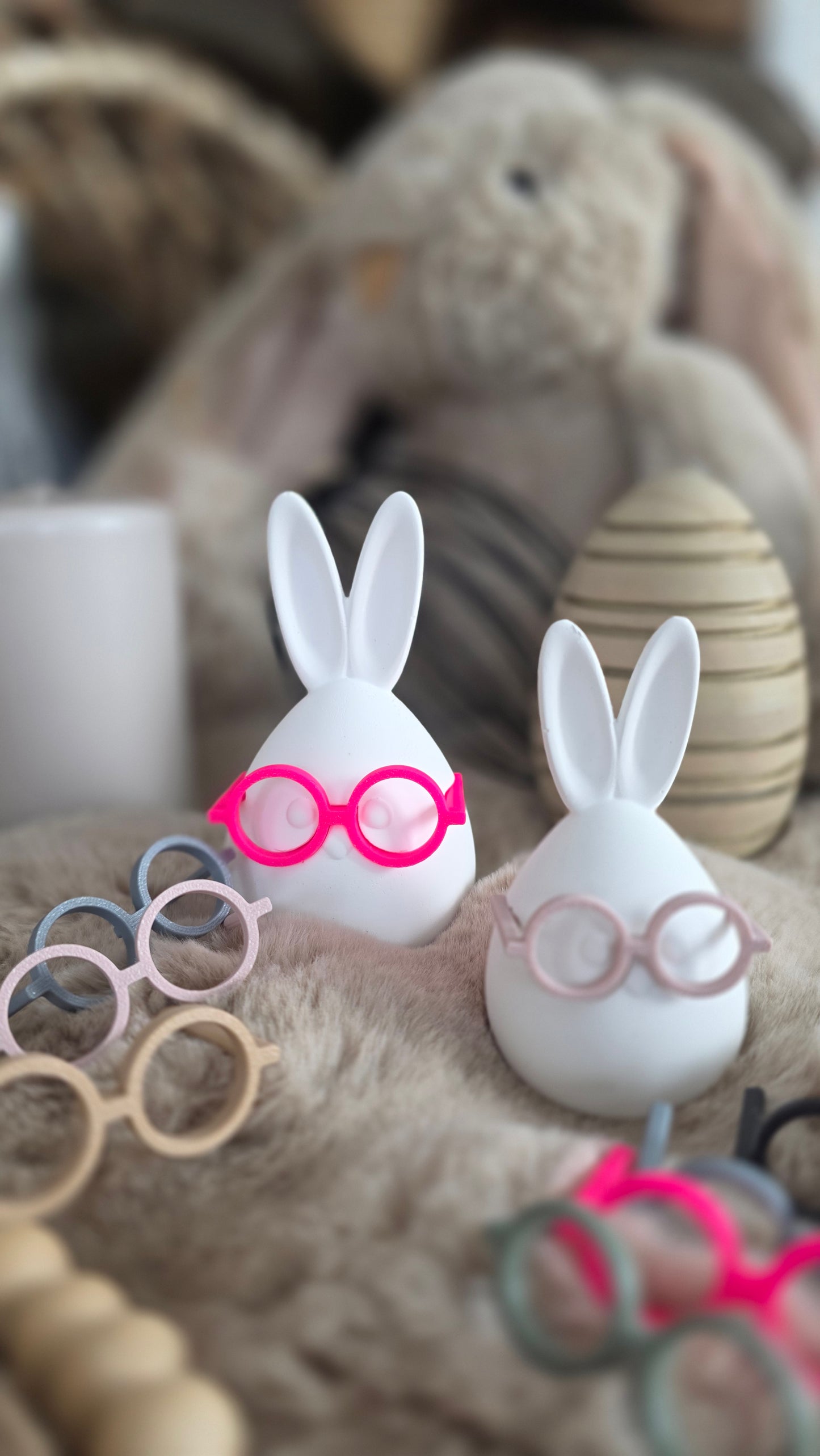 Silikonform Osterei mit Brille Heini in 2 Größen