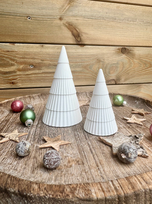 Silikonform Tannenbaum mit Streifen in 2 Größen