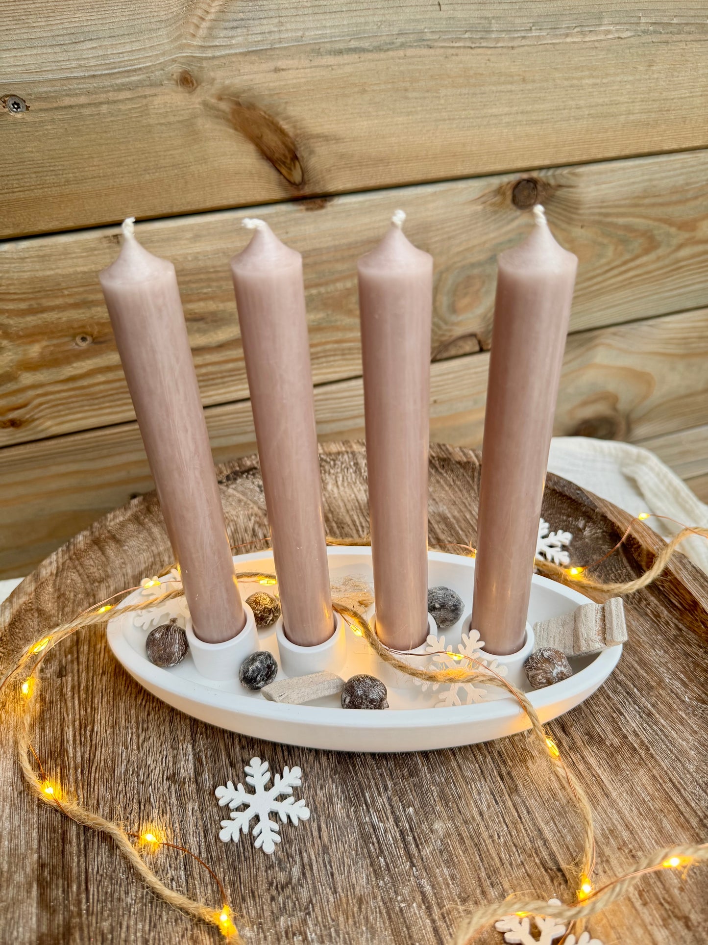 Silikonform Adventsschale oval