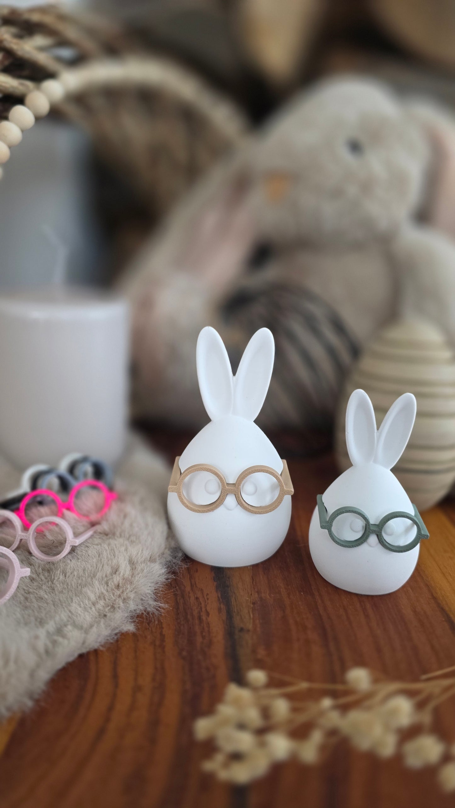 Osterhase "Heini" mit Brille – STL & 3MF Datei zum Download