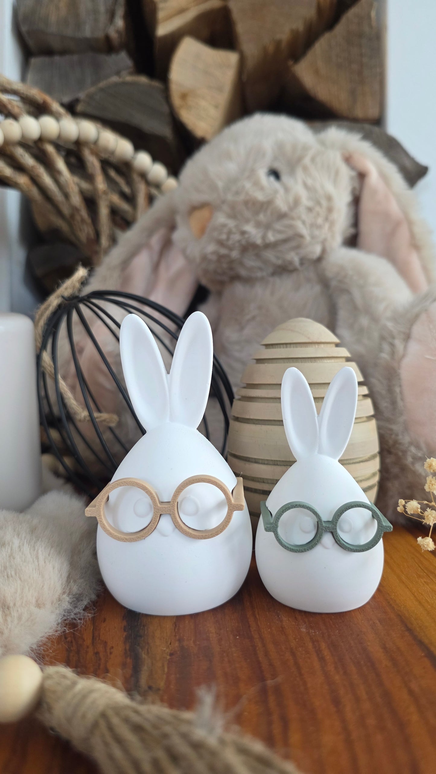 Silikonform Osterei mit Brille Heini in 2 Größen