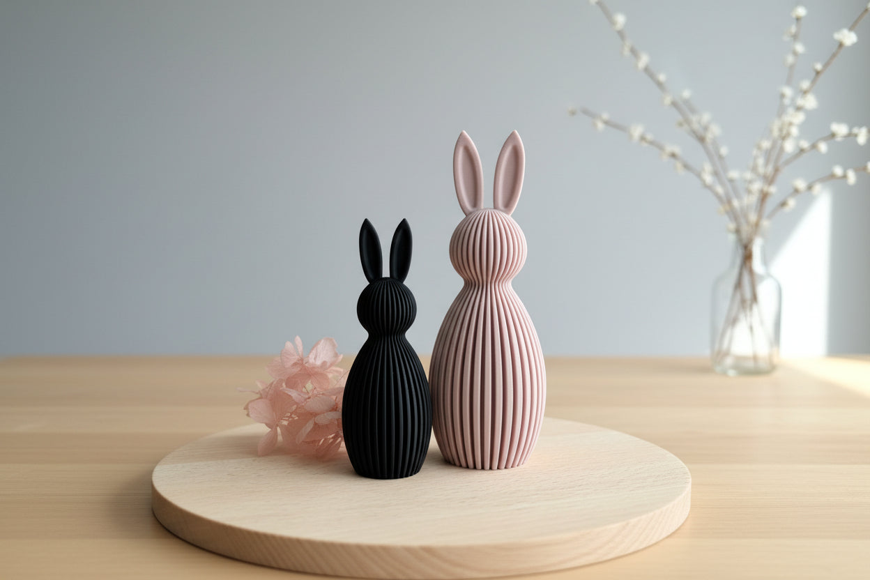 Hase "Fred"  – moderne Osterdeko aus dem 3D-Druck