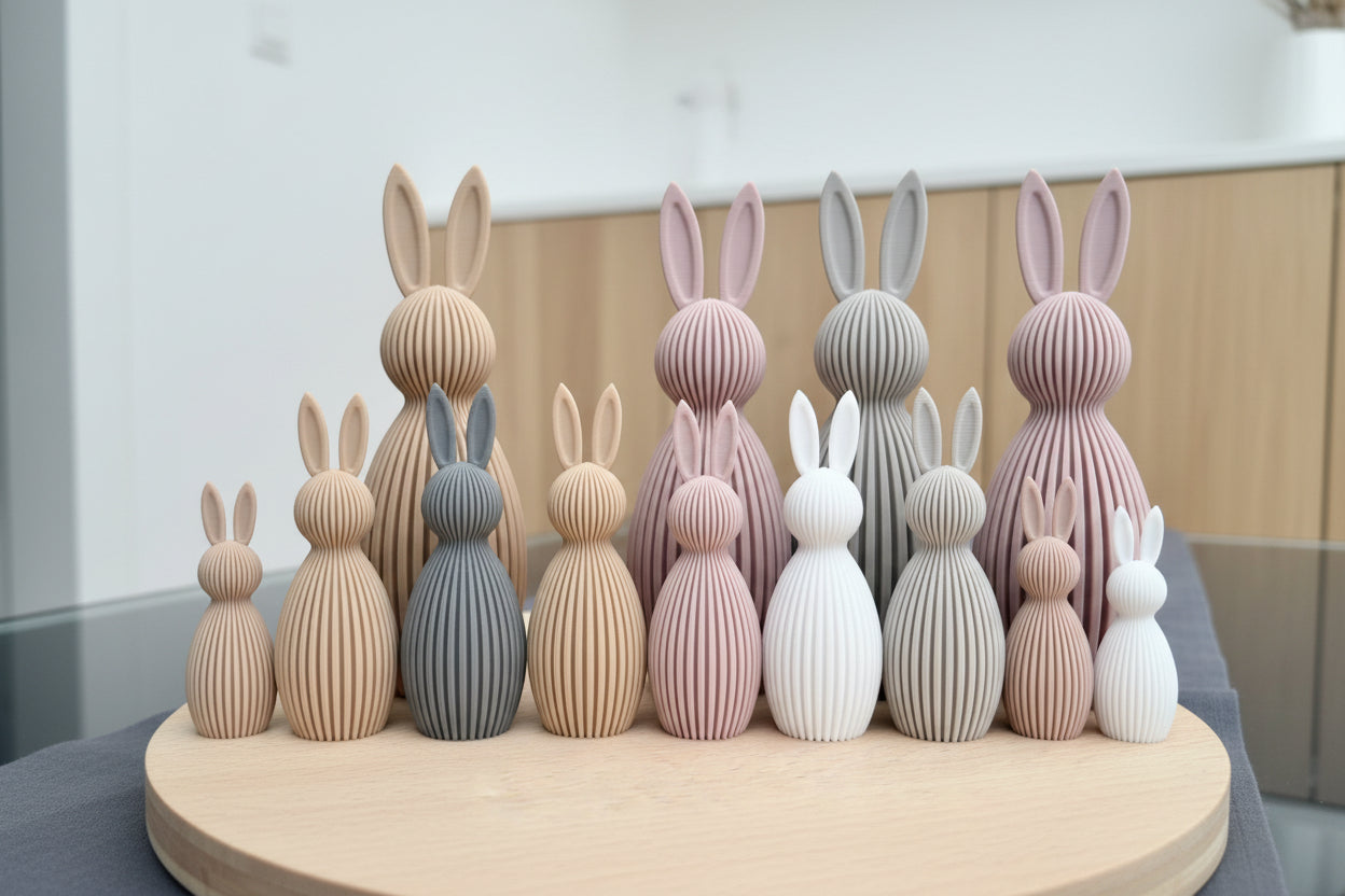 Hase "Fred"  – moderne Osterdeko aus dem 3D-Druck