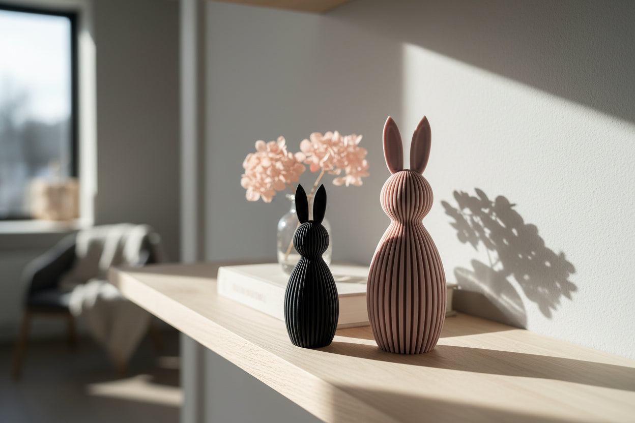 Hase "Fred"  – moderne Osterdeko aus dem 3D-Druck
