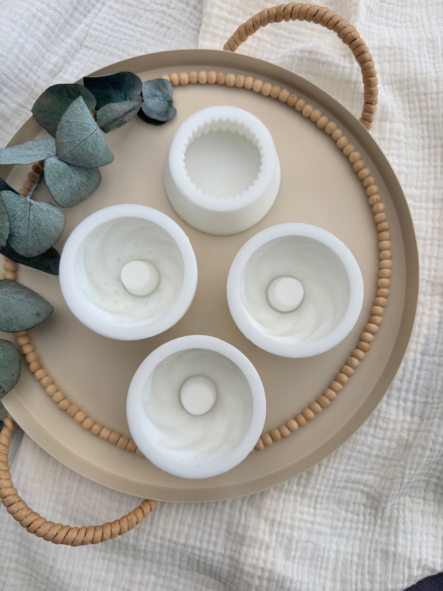 Silikonform Cupcake Kerzenhalter groß - 3 Varianten