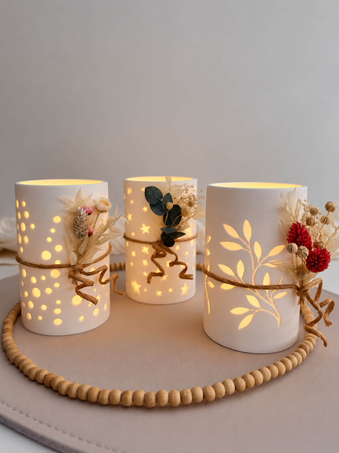 Silikonform Lichterform Frieda, Stella und Ida
