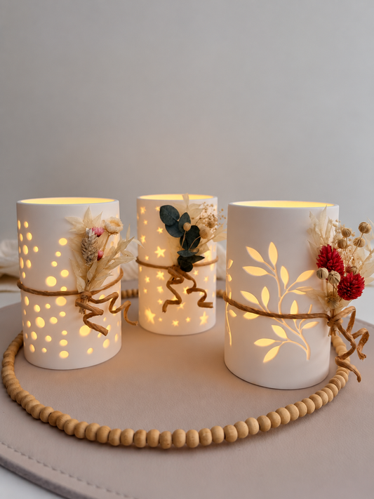 Silikonform Lichterform Frieda, Stella und Ida