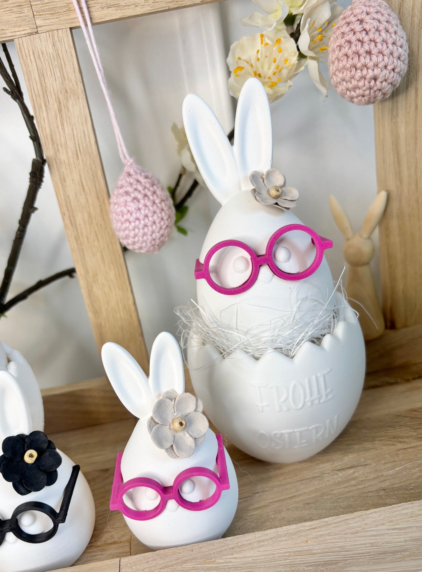 Silikonform Osterei mit Brille Heini in 2 Größen