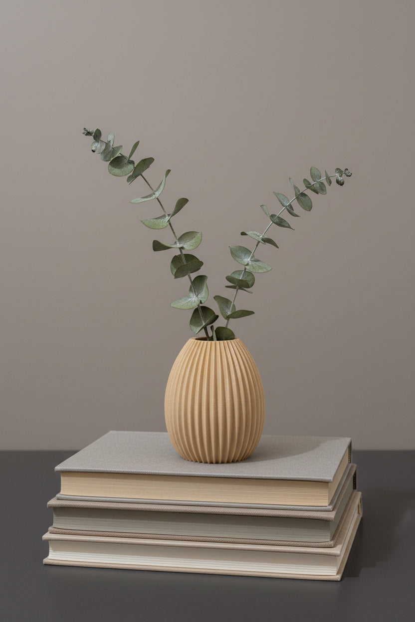 Vase Osterei "Alva" mit Öffnung - STL & 3 MF Datei zum Download