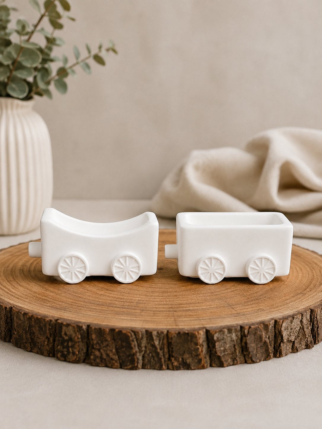 Silikonform Lok mit Waggons – handgemachte Gießform für Deko-Zug, Silikonmanufaktur Kurt