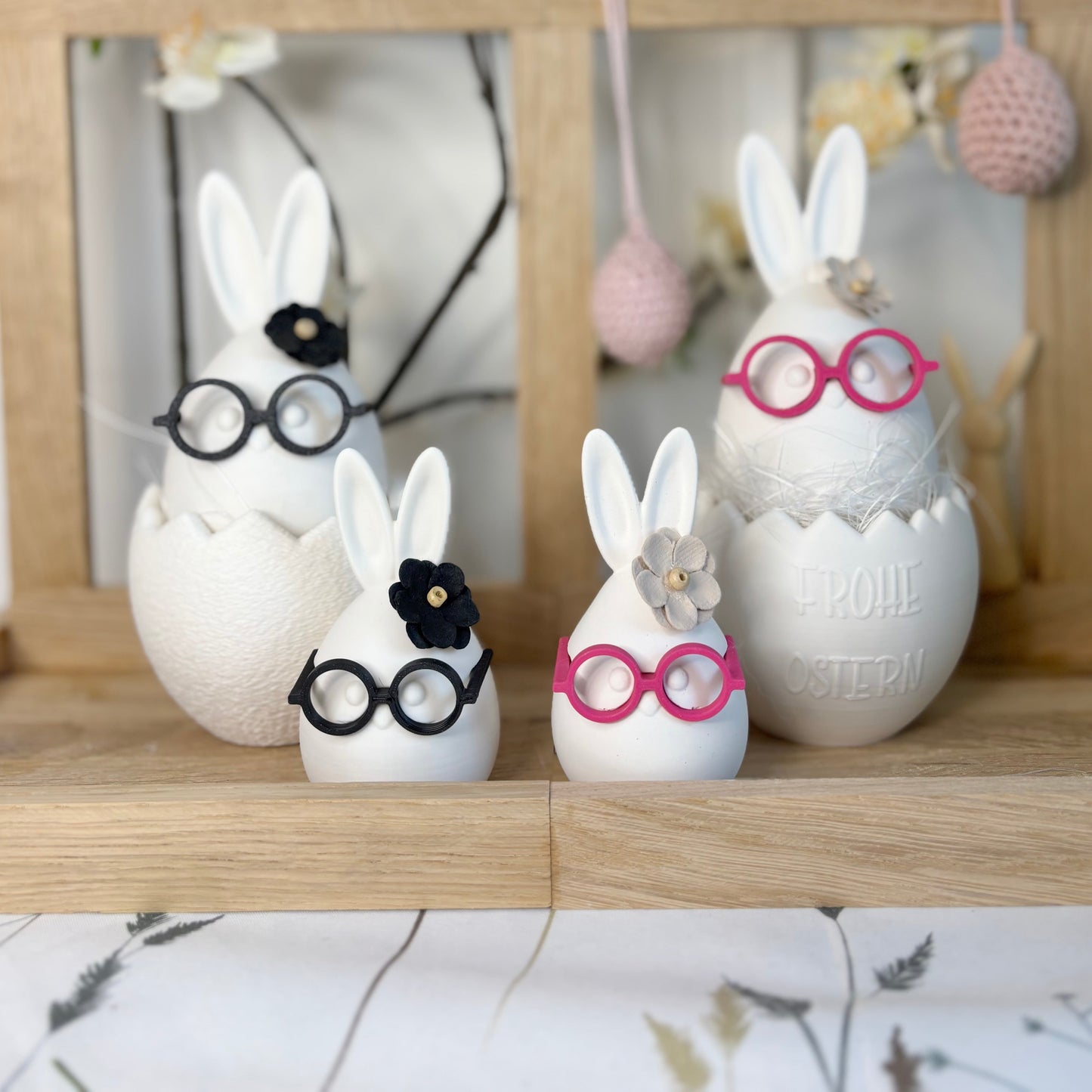 Osterhase "Heini" mit Brille – STL & 3MF Datei zum Download
