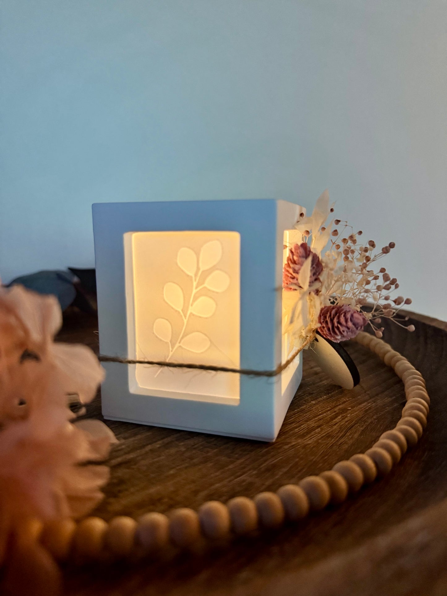 Silikonform Windlicht Ayla mit austauschbaren Platten