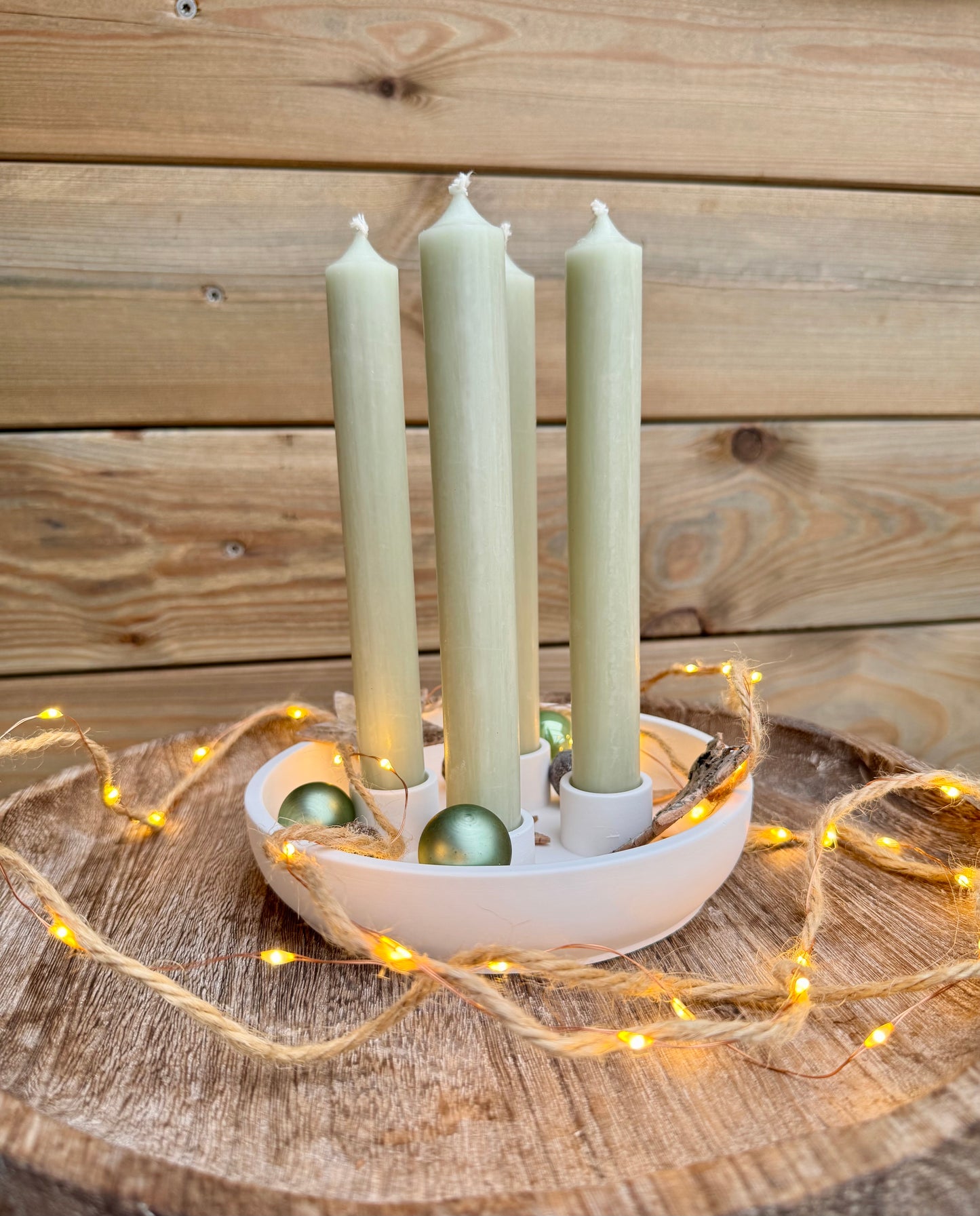 Silikonform Adventsschale rund