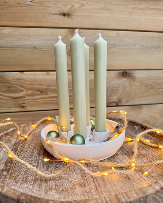 Silikonform Adventsschale rund