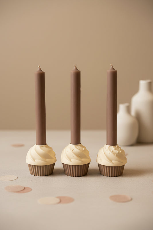 Silikonform Cupcake Kerzenhalter groß - 3 Varianten