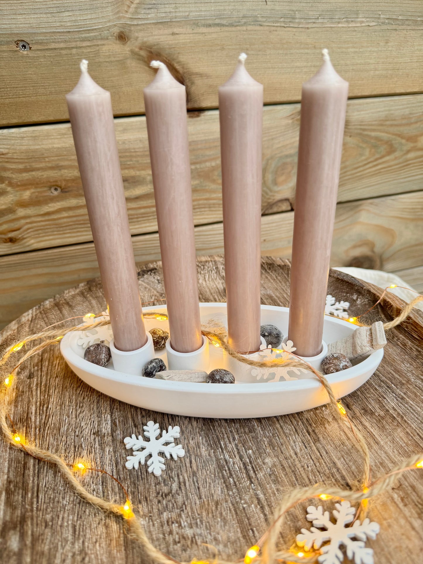 Silikonform Adventsschale oval