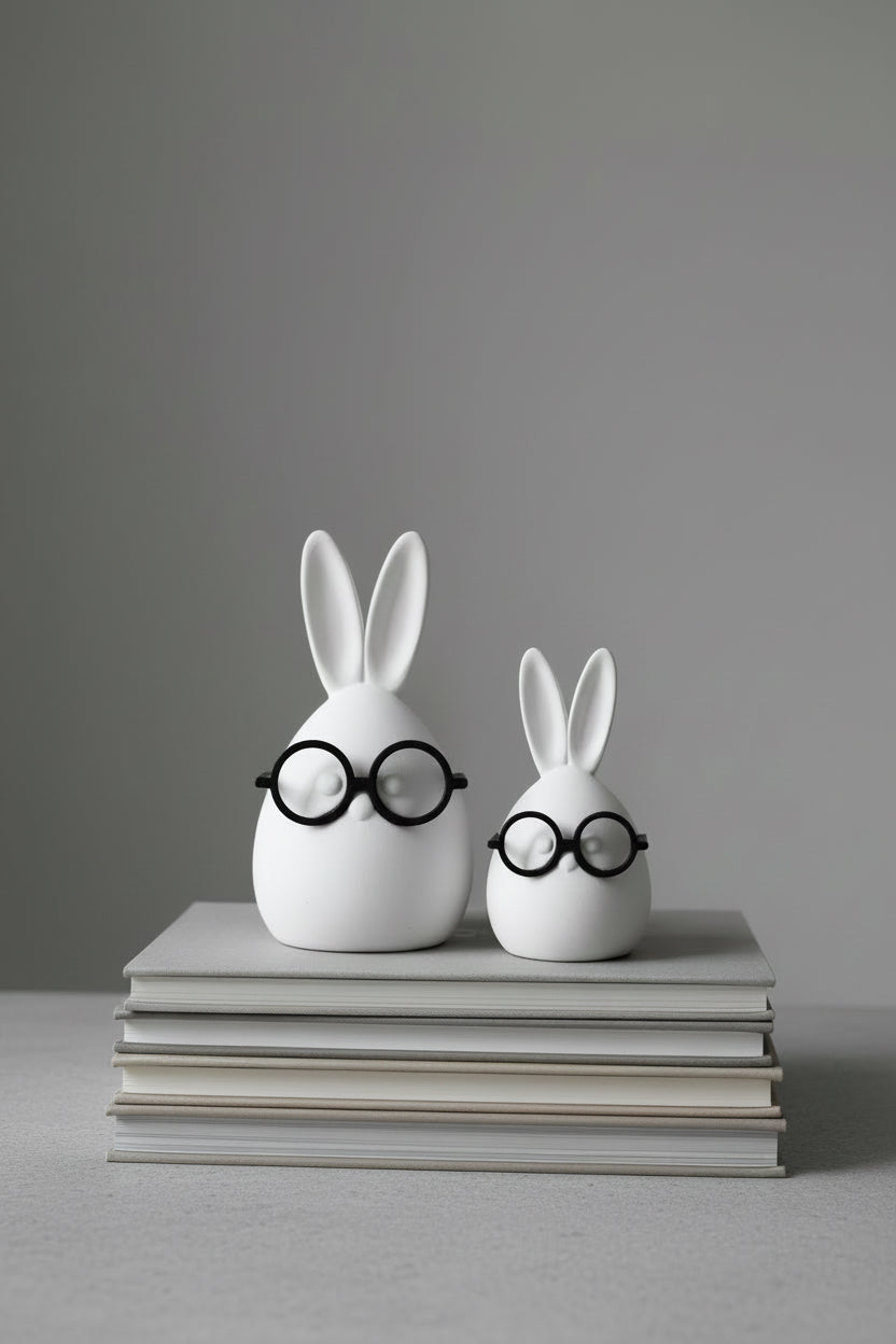 Silikonform Osterei mit Brille Heini in 2 Größen