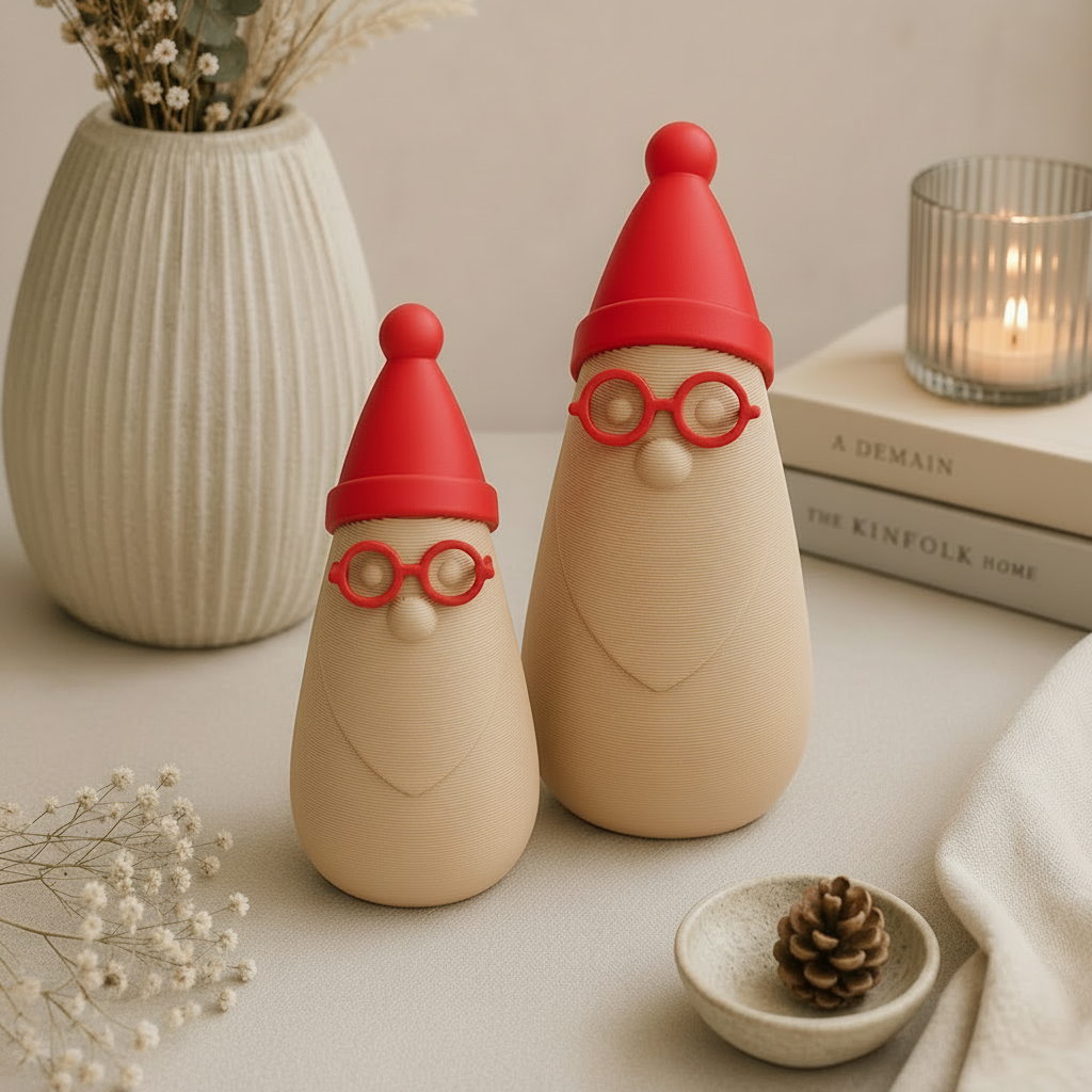 STL & 3MF Datei Nikolaus Hubi – Komplett-Set